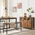 Songmics Komoda 100x35x75 cm rjava