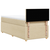 vidaXL vidaXL Box spring postelja z vzmetnico krem 80x200 cm blago, (21307277)