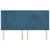 Vidaxl Vzglavje postelje temno modro 160x5x118/128 cm žametno