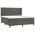 Vidaxl Box spring postelja z vzmetnico temno siva 180x200 cm žamet