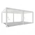 Bioklimatska pergola Antares Samostoječa, 3 x 4, Bela, Ročni