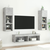 TV ormarić s LED svjetlima siva boja betona 60x30x30 cm