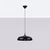 Sollux SL.1330 - Luster na sajli GINA 1xE27/15W/230V prečnik 38 cm crna