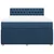vidaXL vidaXL Box spring postelja z vzmetnico modra 140x200 cm blago, (21307392)