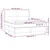 Vidaxl Box spring postelja z vzmetnico krem 160x200 cm umetno usnje
