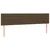Krevet box spring s madracem LED tamnosmeđi 200x200 cm tkanina