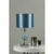 Där Lighting ELS4223 - Stona lampa ELSA 1xE27/40W/230V plava/sjajni hrom