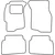 Textile car mats Rover 45 2000-2003