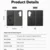Ringke – Magnetni novčanik Folio Grip za Samsung Galaxy Z Fold 7 – crni