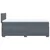 Vidaxl Box spring postelja z vzmetnico temno siva 100x200 cm žamet
