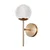 ITALUX WL-40827-1-HBR-CL - Zidna lampa PADRI 1xG9/5W/230V zlatna