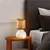Opviq Stona lampa 8002, 17x17x33 cm, IP20, Smeđe-bela