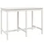 Vrtni stol bijeli 159,5 x 82,5 x 110 cm od masivne borovine