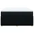 vidaXL Box spring postelja z vzmetnico črna 160x200 cm blago