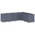 Vrtna sadilica plava siva 160 x 120 x 53 cm PP
