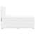 Vidaxl Box spring postelja z vzmetnico bel 160x200 cm umetno usnje