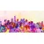 Slika New York v akvarel izvedbi - 140x70