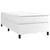 Vidaxl Box spring postelja z vzmetnico bel 100x200 cm umetno usnje