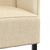 Sofa s visokim naslonom 101cm Krema tkanina