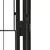 Ograda za pse s 20 panela crna 50 x 100 cm čelik obložen prahom