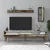 Hanah Home TV komoda sa policama Valensiya, 180x35x45 cm, Bela-orah