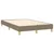 Vidaxl Box spring postelja z vzmetnico taupe 120x200 cm blago
