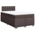 vidaXL vidaXL Box spring postelja z vzmetnico temno rjava 120x190 cm blago, (21305081)