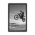 Plakat za motoriste v črnobeli varianti - 60x90 white