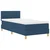 LED Box Spring Krevet s LED trakama Plava 90 x 190 cm tkanina