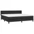 Vidaxl Box spring postelja z vzmetnico črna 200x200 cm umetno usnje