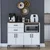 Hanah Home Polica za kuhinju JE206-3898, 120x98.6x45 cm, Bela