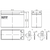 NPP NP12V-7.5Ah, AGM Baterija za UPS C20=7.5AH, T1, 151x65x94x100