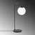 Opviq Stona lampa E14, Crno-Bela