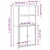 Visoka komoda boja hrasta 62 x 36 x 121,5 cm konstruirano drvo