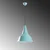 Opviq Luster Saglam 3728, 42-131cm, O30 cm, E27, Tirkizni
