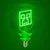 Sijalica Paladone Minecraft - Creeper LED Neon E27