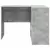 Kutni stol s ladicama Betonski sivi 102 x 88 x 75 cm