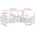 Set vanjskih sofa s jastukom 4 pcs Prirodna i bež