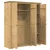 vidaXL Garderobna omara z vrati BODO Medeno rjava 146 x 53,5 x 173 cm