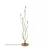 Opviq Podna lampa Bonibon-13237, 35 x 35 x 155 cm, 5 x E14, Zlatne boje