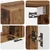 Set TV komoda Zidne 4 pcs Staro drvo Konstruirano drvo