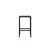 Venture Design Barski stol Polly 45x40x66 cm črne barve