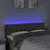 LED uzglavlje smeđesivo 160 x 7 x 78/88 cm od tkanine