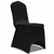 vidaXL Crne rastežljive navlake za stolice 6 kom