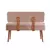 Hanah Home Trpezarijska klupa Vina 0900 110x85x36cm Orah