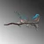 Atelier Del Sofa Dekorativna figura Bird on the branch 24, 26x50 cm, Šarena