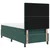 vidaXL vidaXL LED Box Spring Postelja Temno zelena 90 x 190 cm blago, (5000127330)