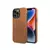 KARL LAGERFELD Maska za iPhone 14 Pro Max PU Leather Perforated Logo braon