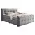 MID.YOU POSTELJA BOXSPRING 160 cm  x 200 cm , tekstil, leseni material temno siva