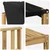 Set vanjskih sofa 6 kom. Bijela i crna